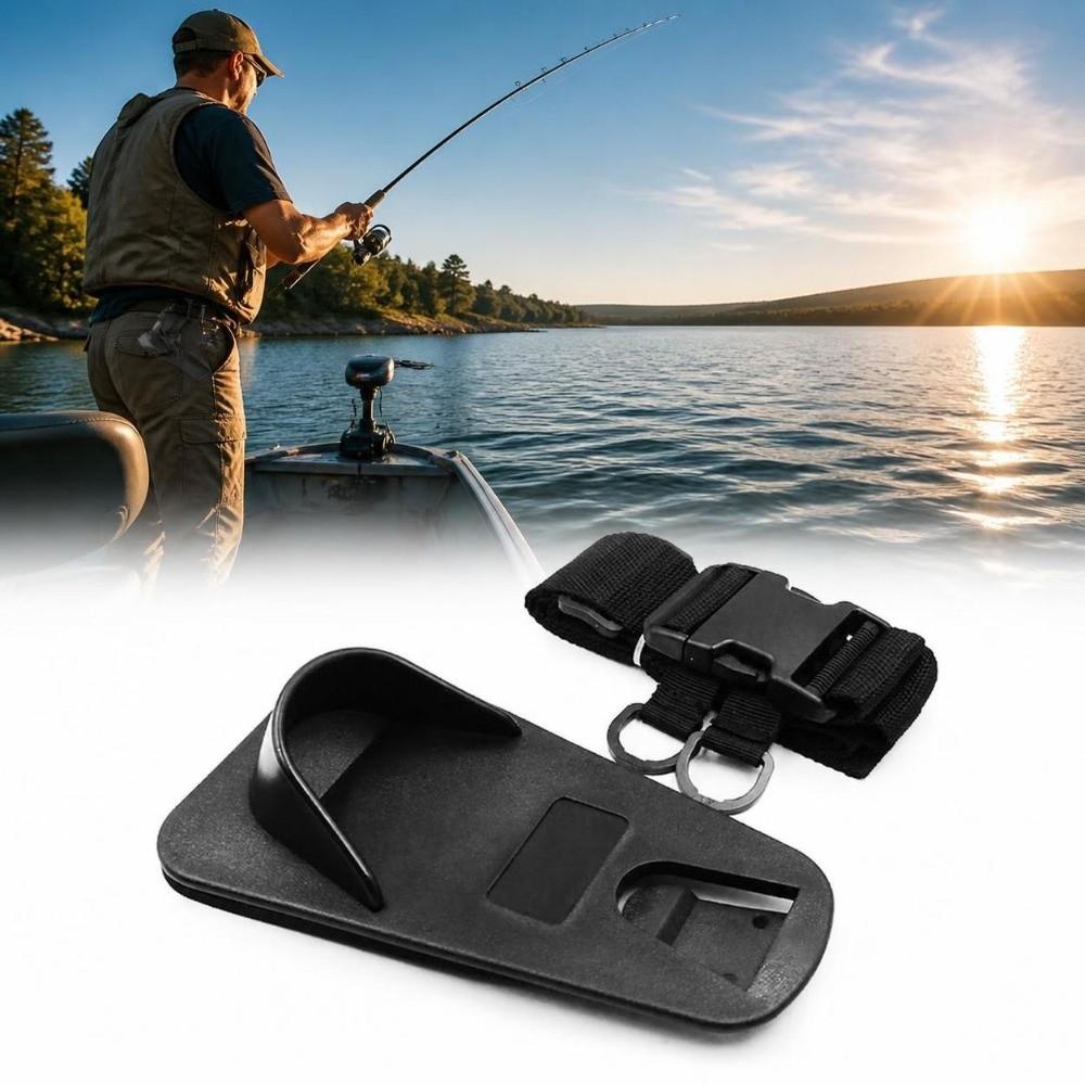 ABS EVA Fishing Rod Support Belt Adjustable Strap Fishing Pole Waist Belt  For Fishing