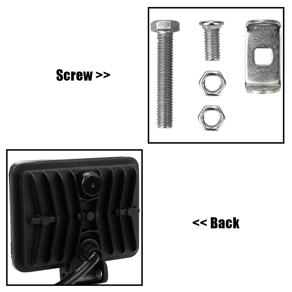 Work Light Led Bar Spot Light 3 Inch 12V 54W Waterproof 3030 LED 18SMD for Truck Tractor Boat Offroad Car SUV Car Accessories