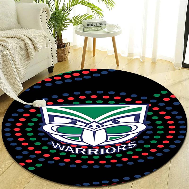 1 Stück Fußballmannschaft (10) Design Bedruckter Bereich Runder Teppich für Schlafzimmer Wohnzimmer Heimdekoration Teppiche Matte Rutschfeste Matte Teppich für das Bett