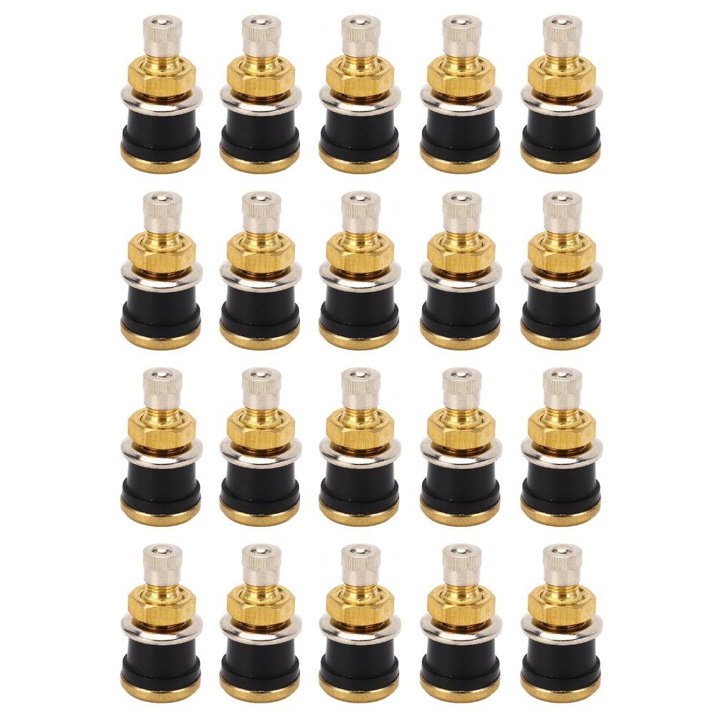 20PCS Brass Copper Valve Stems 1-1/8 Inch Truck Valve Stem New Brass Valve Stems  Truck/Bus