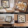 Mini Museum Photo Album Mini DIY Museum Silhouette Box Stylish Creative Memory Display Kit with Miniature Statue and Gold Frame