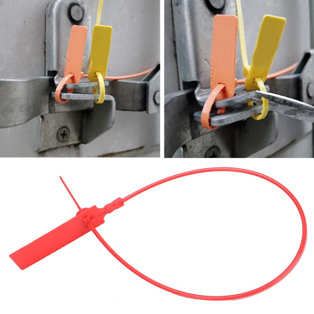 100Pcs Disposable Label Cable Wire Ties Zip Ties Colourful Identification Mark Signs Anti Theft