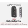 Key Fob Cover Fit for Kia EV6 GT-Line K8 V6 Zinc Alloy Key Case with Keychain Key Shell Protector 7 Button