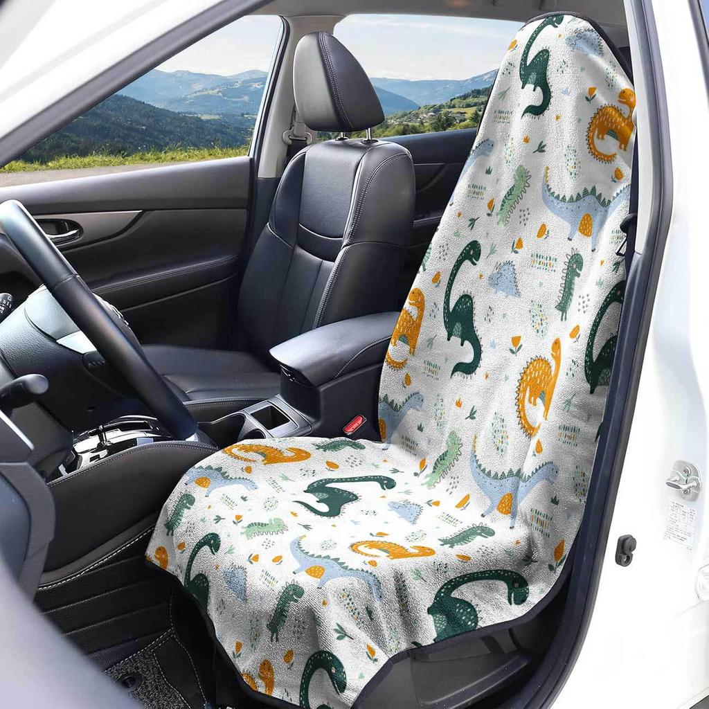 Universal Car Seat Towel Cover - All-Season Protector for Gym & Workout, Fits Front Seats