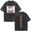 Tate McRae So Close To What Album Tour Washed T-Shirt Herren Damen Baumwolle Kurzarm Sommer Vintage T-Shirt Tops Fans Geschenk