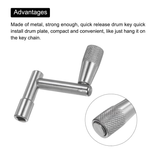 uxcell Drum Tuning Key Quick Release Drum Key Replacement for Universal Drum Instruments (1 Set)