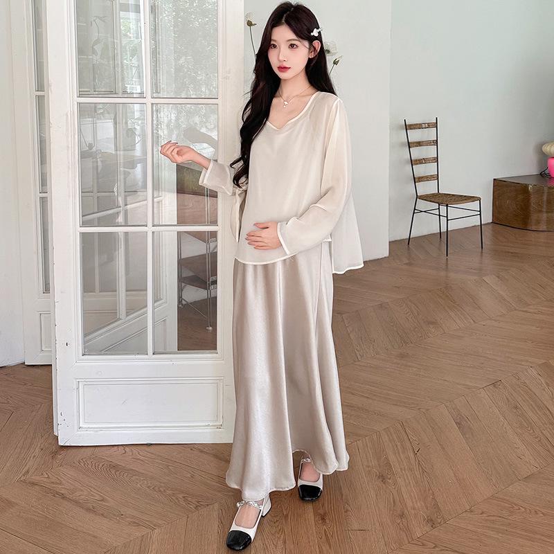 2026 Summer Korean-Style Acetate Camisole Dress & Cardigan Set 2XL