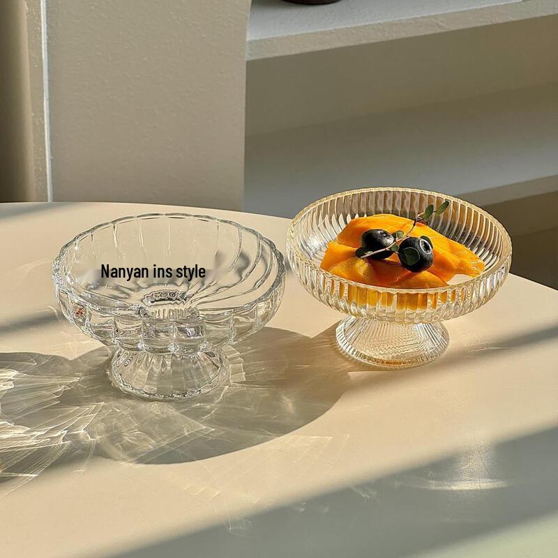 Qiwei Glacier Glass Snack & Fruit Plate