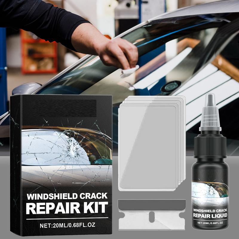 Windshield Crack Repair Kit 20ml Window Restore Windscreen Repair Fluid Long-Lasting Solution For Automotive Glass Cracks And