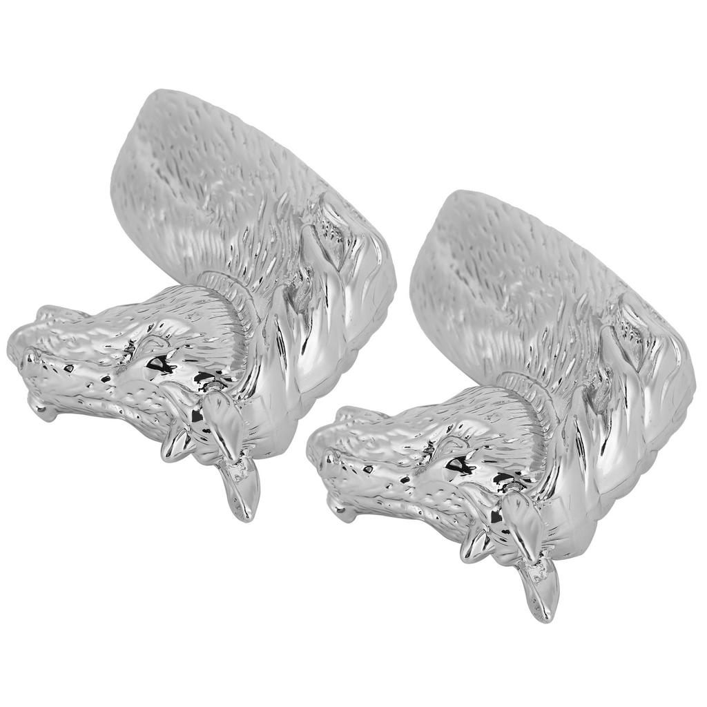 2 Zestawy Nowoczesne Stylowe Uchwyty Meblowe Koń Głowa Gałka do Drzwi Szuflady Szafy Kuchennej 3999 Srebrny