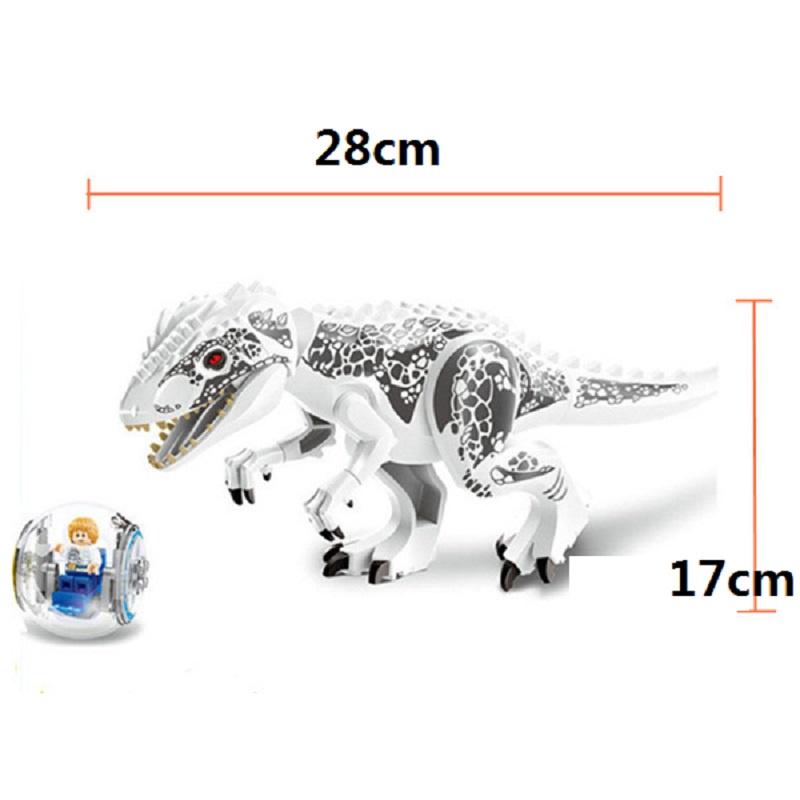 

Premium Quality Hot Large Indominus Rex Jurassic World Dinosaur Figure Blocks Set For Imaginative Play белый