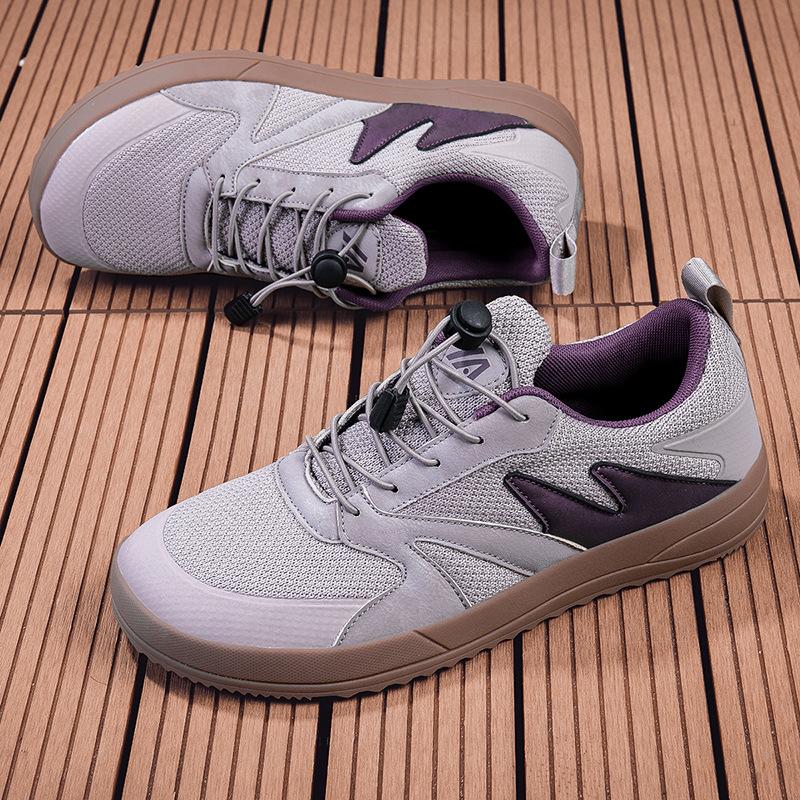 Barefoot Wide Head Shoes Flying Weaving Loose Sports Women's Shoes Large Size Wide Palm Casual Four Seasons Hiking Couple Shoes Men's Shoes