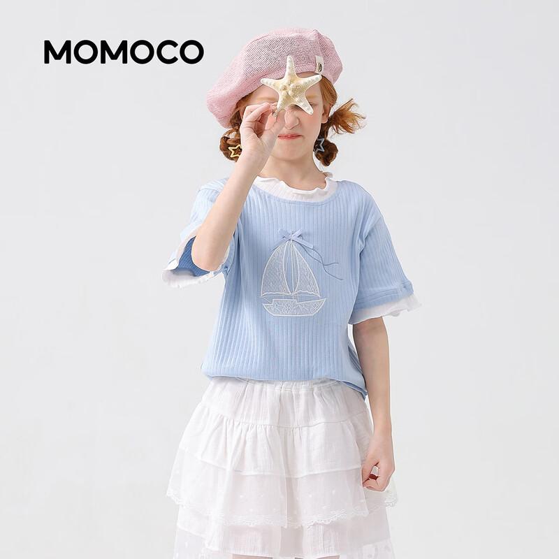 MOMOCO 2026 Summer Girls' Short Sleeve T-Shirt