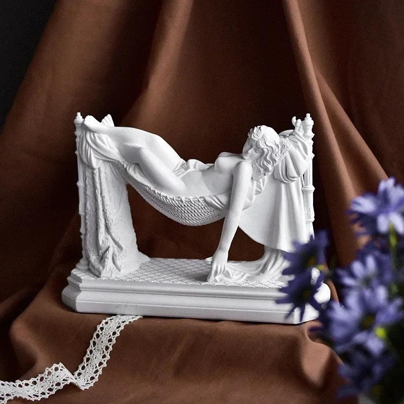 Nordic Venus De Milo Goddess Statue Decor Greek Mythology Goddess Home Art Room Sketch Resin Crafts Ornaments Handicraft Article