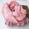 Luxury Brand Plaid Scarves Cotton Shawls Lovers Winter Warm Plaid Shawl Double Layers Tassel Scarves