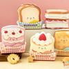 Paper Memo Pad Cartoon Toast Mini Notepad Convenient Squeeze Toy Notebook  Work Supplies
