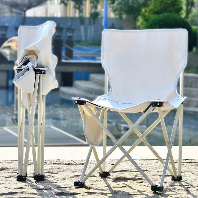 Portable Outdoor Folding Chair with Backrest for Camping, Art Sketching, and Fishing