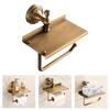 Antique Styles Bathroom Paper Towel Rack Multifunctional Shelf For Soap Dispenser And Accessory