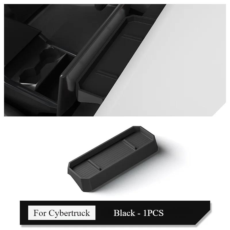 Screen Rear Storage Box for Tesla Cybertruck 2024 Silicone Trument Panel Storage Box Organizer Accessories for Cyber Pickup