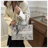 1 Stuks Grote Capaciteit Geborduurde Tote Bag Dames Hoge Kwaliteit Niche Commuter Handtas Schouder Messenger Bag Vrijetijdstas