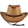 White Fang CZ193 Western Cowboy Stylish and Cool Men's (Khaki) Hat, Fedora,