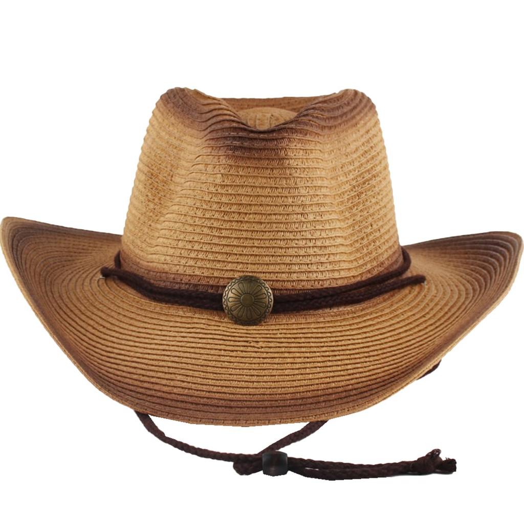White Fang CZ193 Western Cowboy Stylish and Cool Men's (Khaki) Hat, Fedora,
