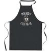 Kitchen Apron - Husky C'est La Vie - Black - Cotton - Versatile Use (cooking, Barbecue, Gardening)
