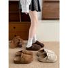 Queen Fan Thick-soled Half-tow Birkenstocks Women's Autumn Non-slip Soft-soled Baotou Slippers