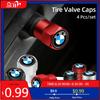 BABF1 For 4Pcs Car Wheel Air Stem Cover Tire Valve Dustproof Caps For BMW G30 G20 G05 G07 G02 G01 E70 E71 F40 F10 F30 F07 F06 F20