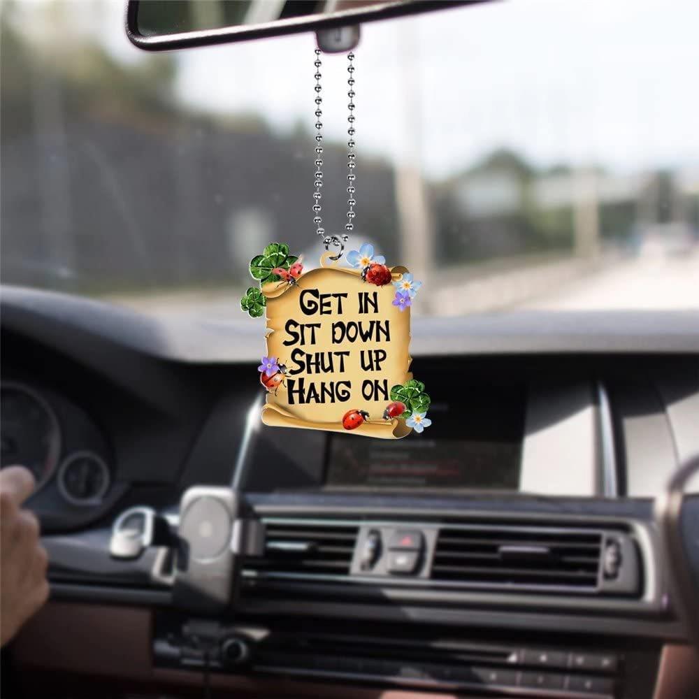 Animal Car Whimsical Hanging Pendant Delightful Acrylic Decor For Auto And Home