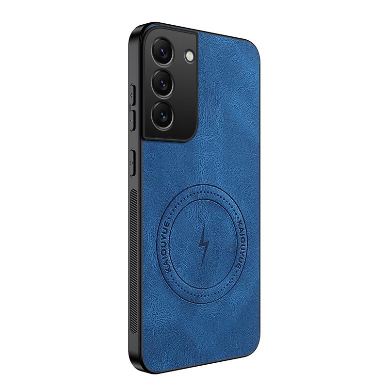 For Samsung S22 Plus Sheepskin Vintage Magnetic Leather Soft Case For Samsung Galaxy S22 Ultra Silicone Bumper Matte Phone Cover