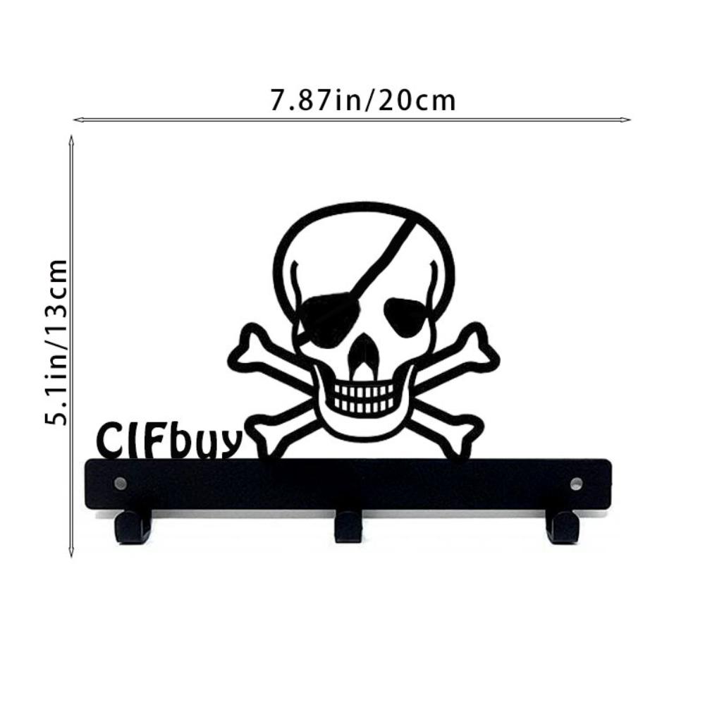 

1 шт. жуткий металлический декоративный крючок в сочетании с компактной и удобной полкой для хранения, зловещий крючок ужасов на Хэллоуин чёрный