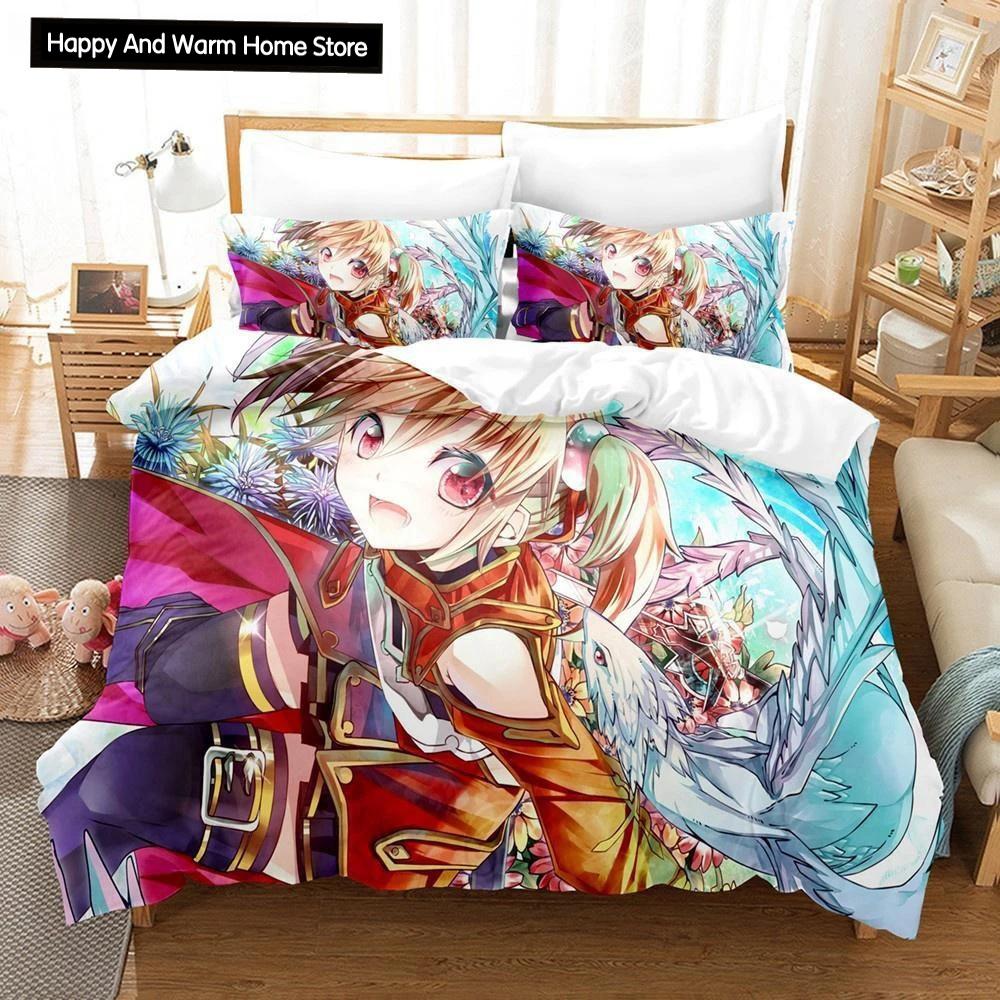 Anime Sword Art Online 3D Bedding Set Duvet Cover Pillowcase Boys Gift Home Textile Bed Linen