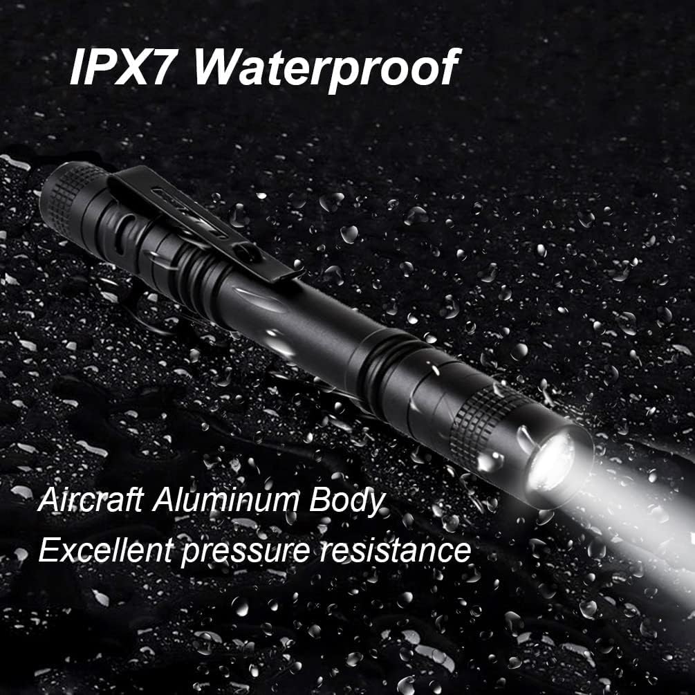 Pen Flashlight,5PCS Led Pen Light Flashlights with Clip,Mini Pocket Flashlight Small Penlight Inspection Flashlight