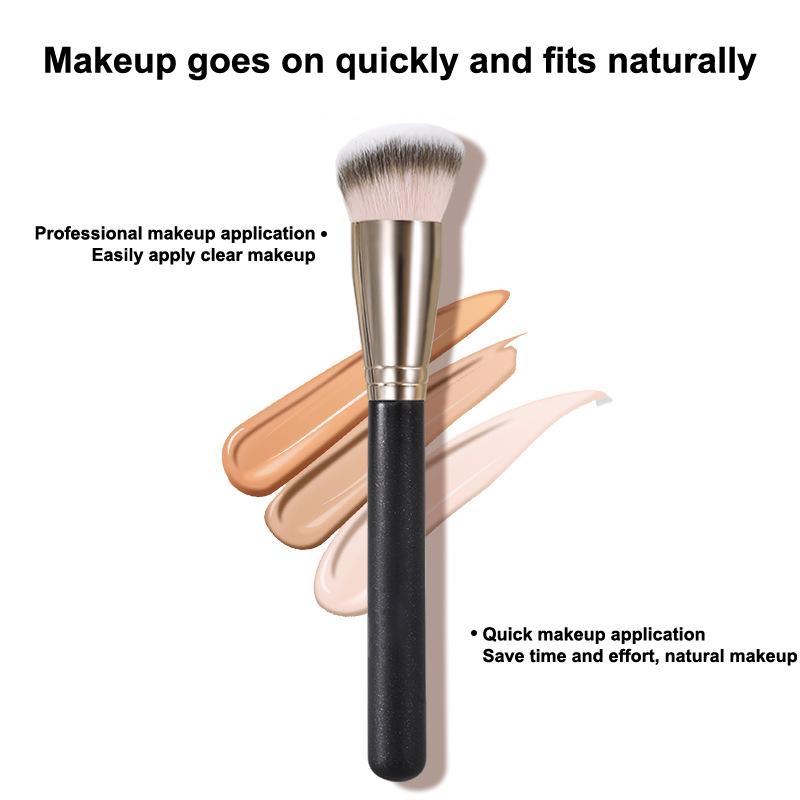 3Pcs Makeup Brushes Set 170/270/370 Flawless Classic Foundation Brush Professional Concealer Brush Nylon Bristle Wand Portable