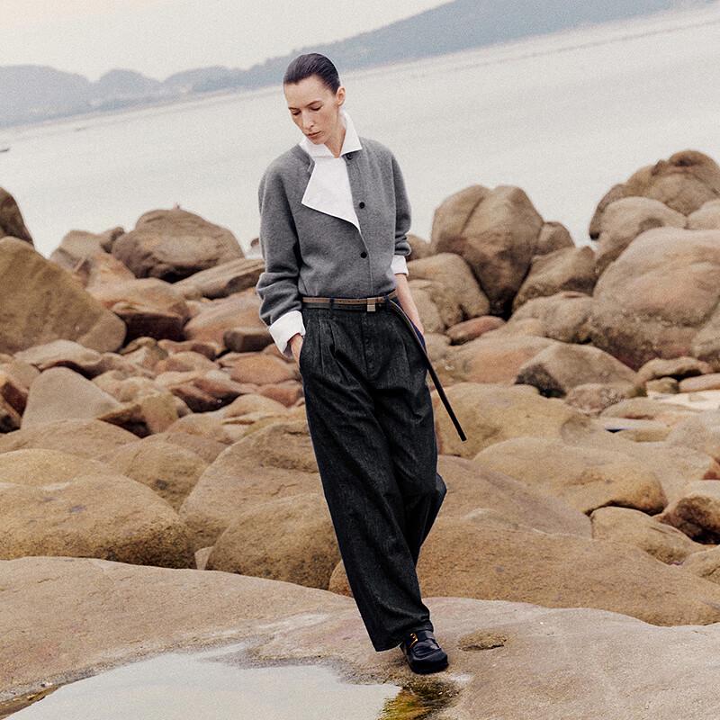 LESS 2025 Autumn Collection Straight-Leg Denim Pants