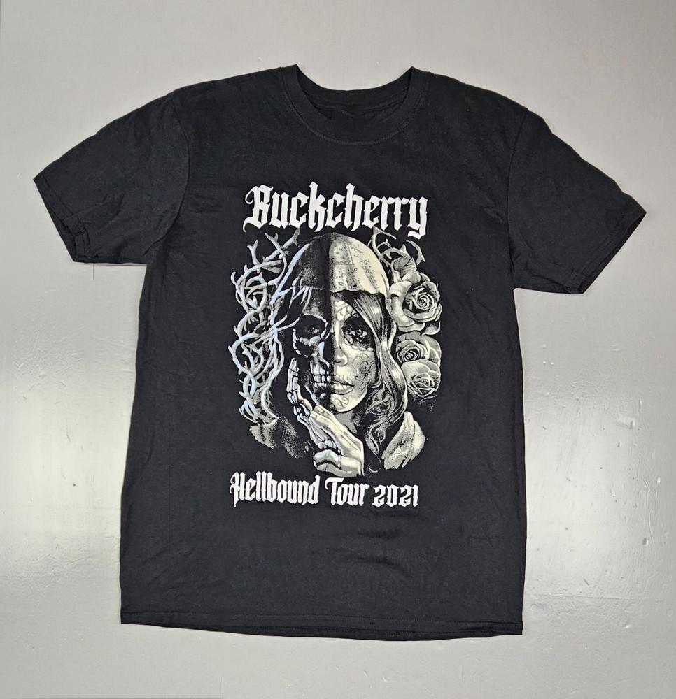

Buckcherry Hellbound Tour Black Band Tee Cotton Adult T-Shirt MK720 Unisex T-Shirt XL