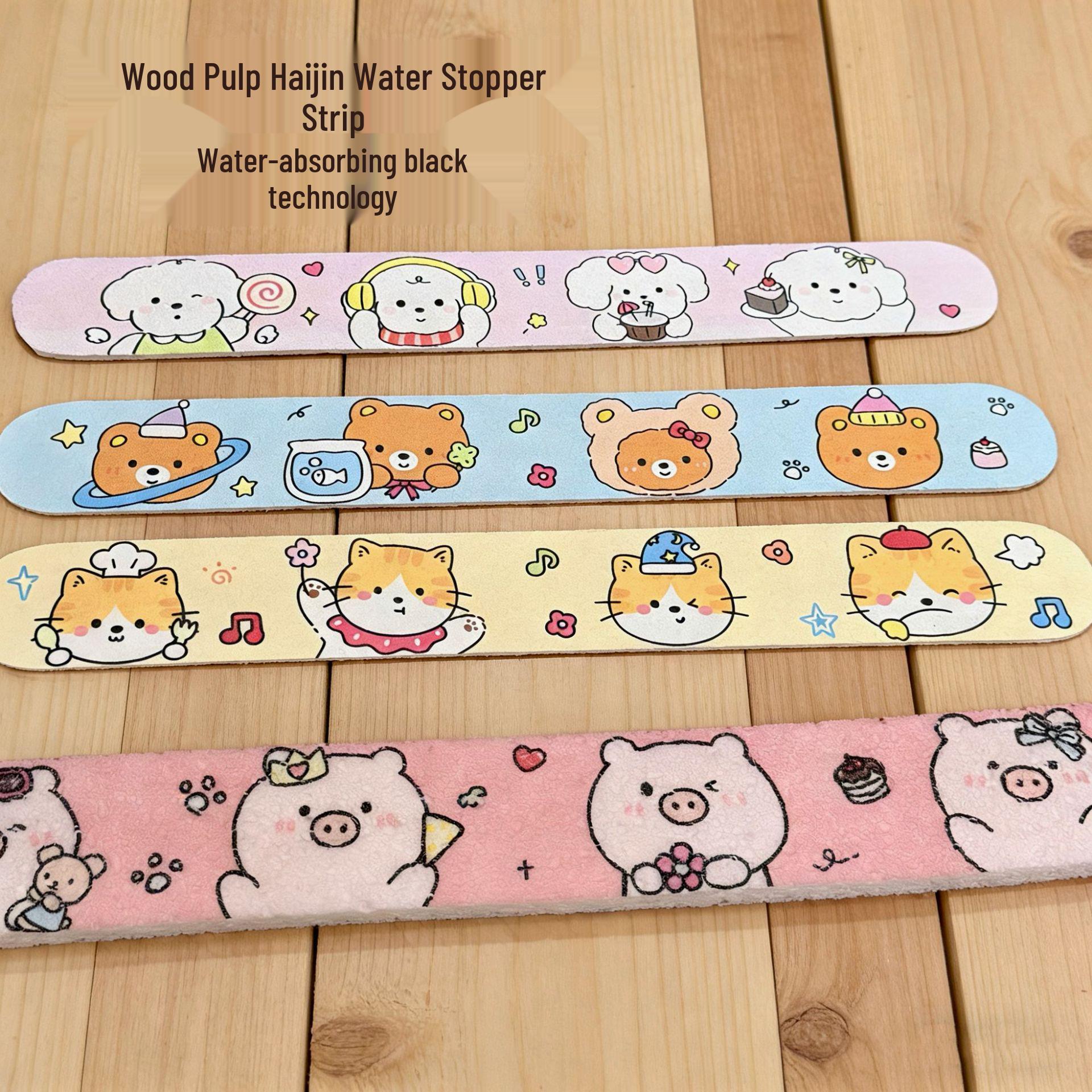 

Впитывающий кухонный коврик из древесной массы и хлопка: Влагозащитная длинная полоса для раковины и столешницы Pig Draining Mat