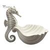 Creative Gifts for Jewelry Lovers 3D Printed Seahorse Shell Tray Rings Necklaces Bracelets, Ocean Inspired Room Decor Style Desktop Organizer,