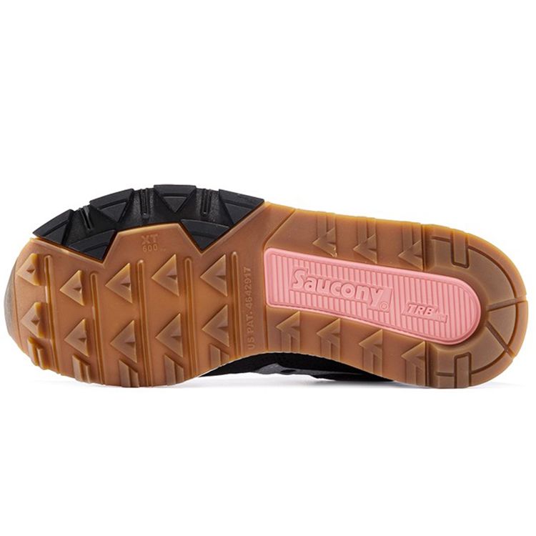 SAUCONY Azura Classic Retro Mesh Pantofi de alergare cu talpă joasă, ușori, antiderapanți, pentru femei, sneaker negru gri S60437-24