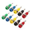 J.40003 2mm Einbaubuchse 5 Farben 30Vac?60VdcMaximum.10A Bananenbuchse mit Blattfeder für