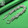Wholesale 925 Sterling Silver Smooth Multi-Bead Bracelet For Women Fine Fashion Jewelry Birthday Christmas Party Gift Accessorie