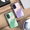 Diamond Like Floral Knot For Samsung Galaxy S10 4G S20 11E 30 S21 22 S24 Fe Pro S23 S25 Ultra 5G S9 Tempered Glass Phone Case