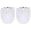 2pcs Toilet Brush Replacement Head Cleaning Tool Replacement Head 8x9.5cm White - DD01