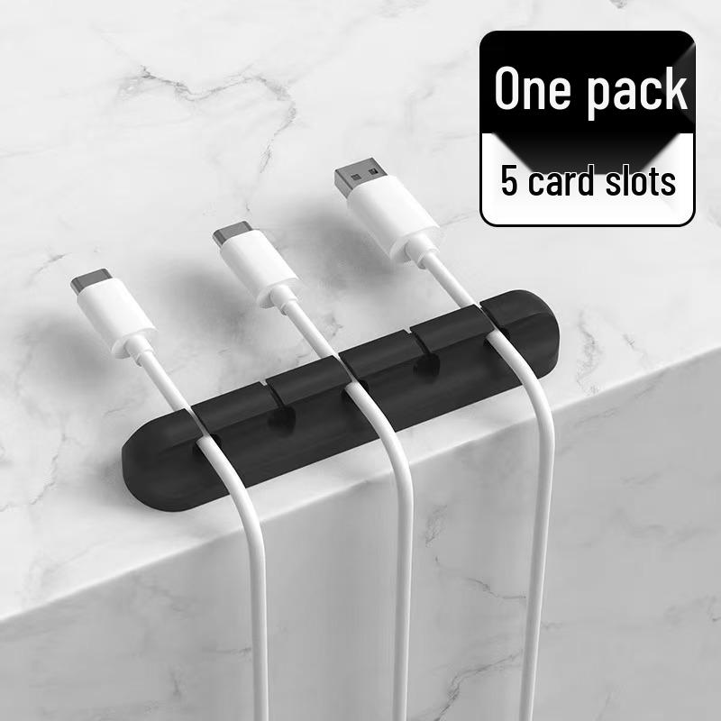Mobile Phone Cable Organizer - Self-Adhesive Charger Holder & Desktop Management Hub