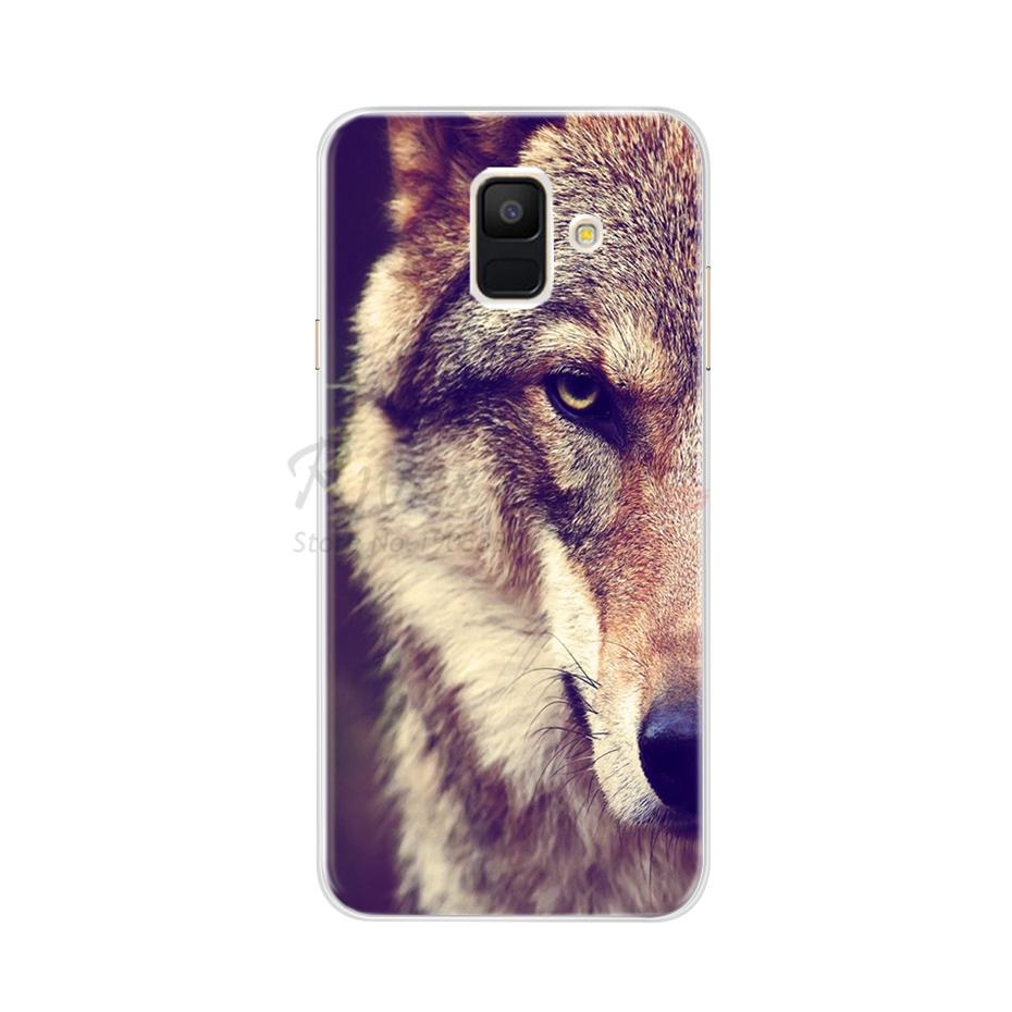 Case For Samsung Galaxy A6 2018 Transparent Cartoon Soft TPU Silicone Phone Cases Back Cover For Samsung Galaxy A6 A 6 Plus 2018