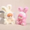 Cute Rabbit Plush Keychain Soft Vinyls Toy With PP Cotton Filling Key Chain For Bags And Car Decors 20cm Height