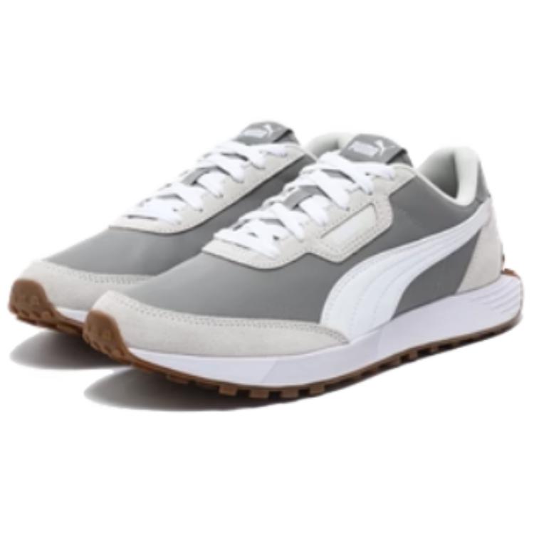 Puma Runtamed Series Lugged Classic Retro Versatile Low-Top Lifestyle Casual Shoes Unisex sneaker Light-Gray 401605-04