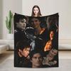 The Vampire Diaries Damon salvatore Blanket Super Warm Plush Bedding Throws For Home Decor Travel Office Flannel Bedspread Bed