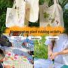 Handmade Tie-Dye Cotton Towel & Hair Tie T-Shirt Set for Kids